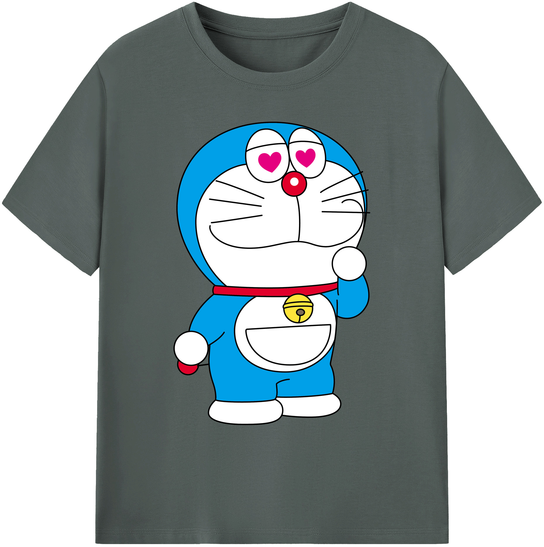 （画像用） ドラえもん Doraemon 綿100％ メンズ半袖Tシャツ｜肌触りやわらか＆通気性